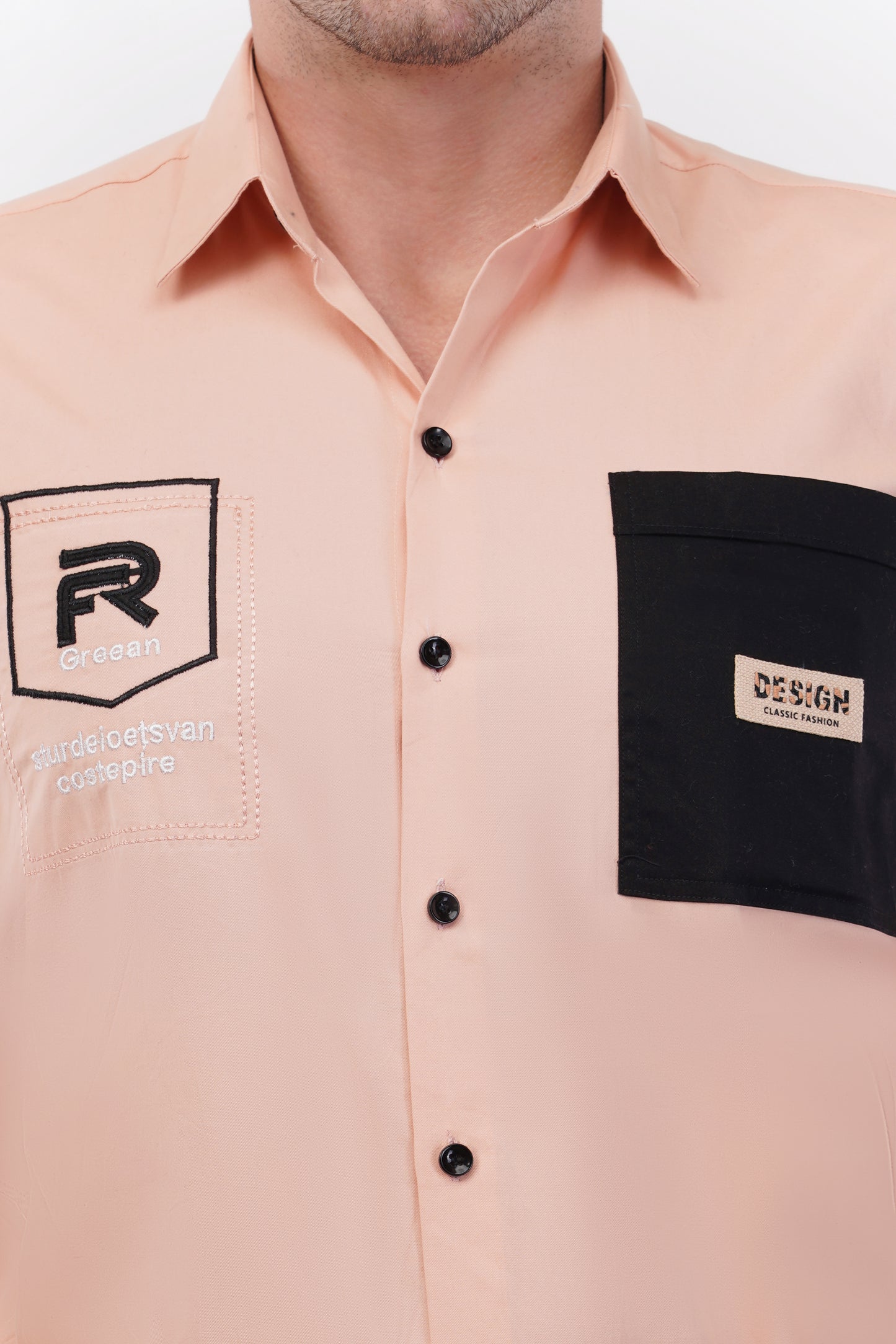 Pale Chestnut Embroidery Shirt