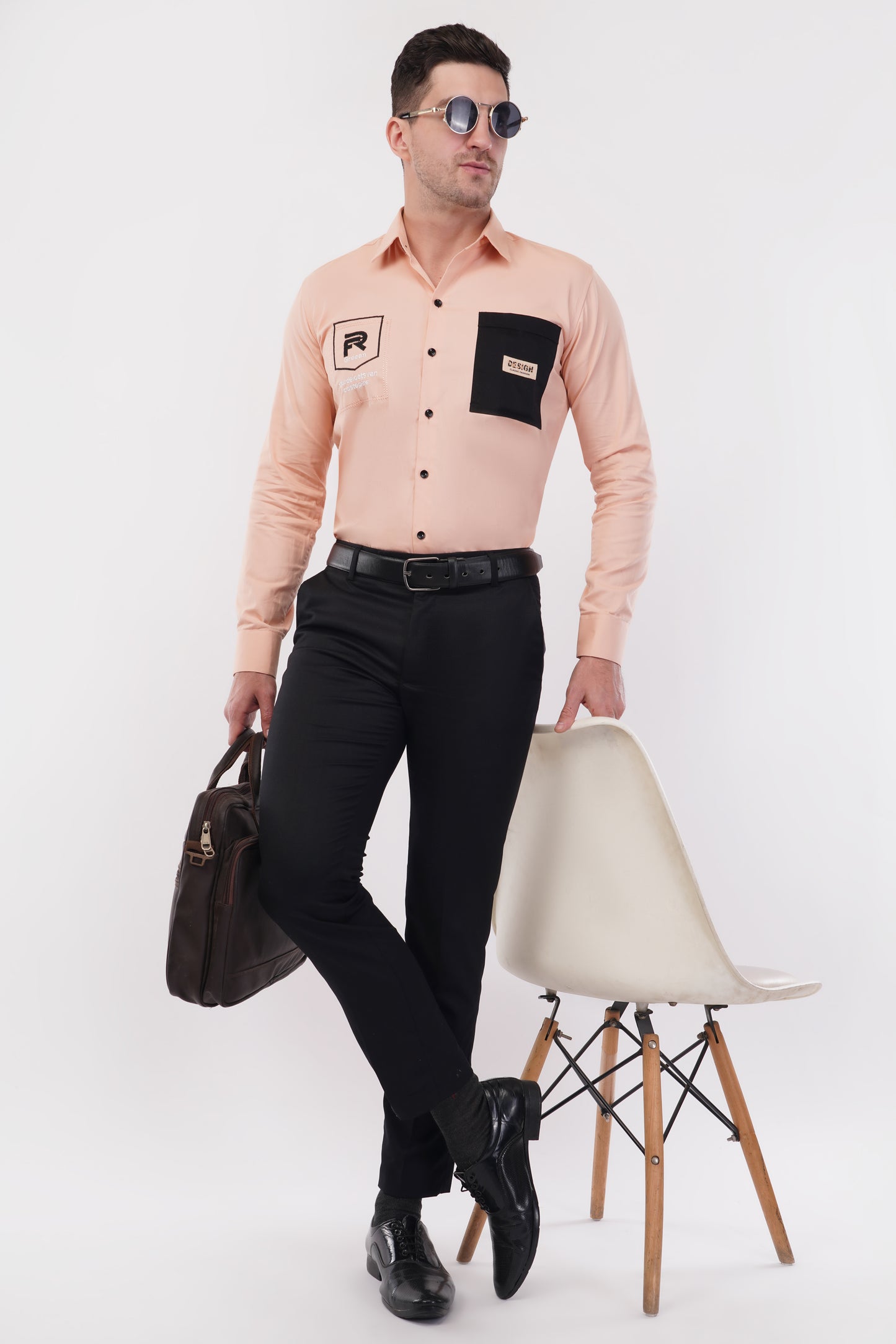 Pale Chestnut Embroidery Shirt