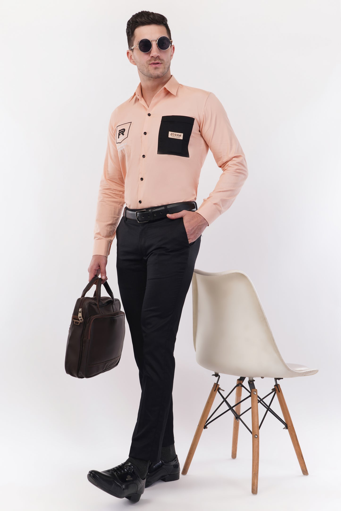 Pale Chestnut Embroidery Shirt