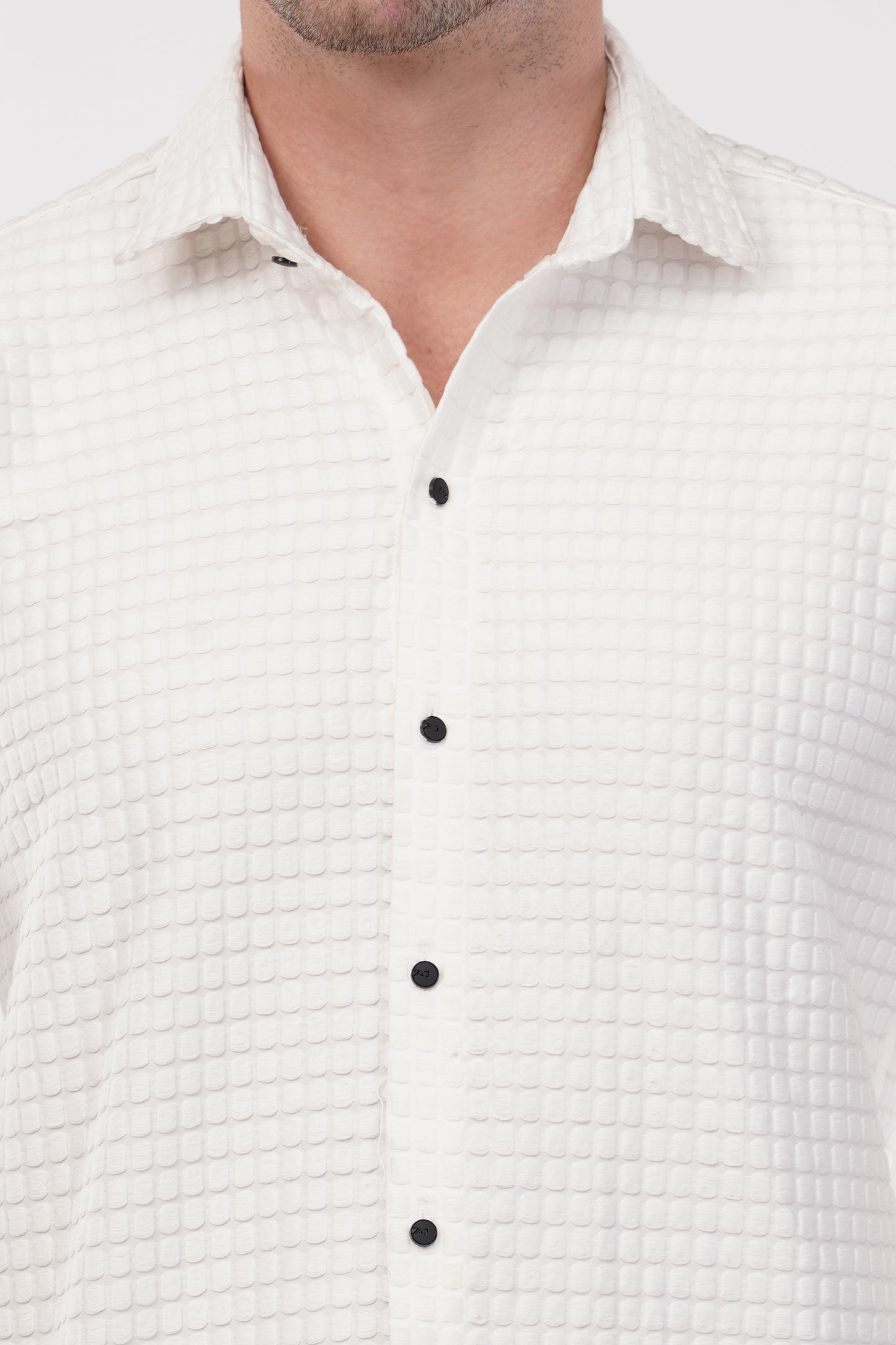 Royal White Capsule Textured Shirt