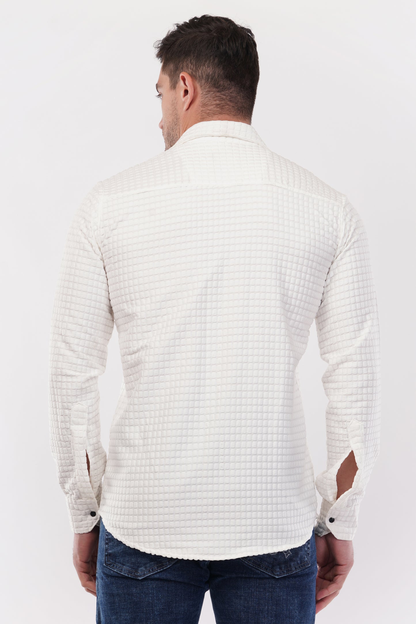 Royal White Capsule Textured Shirt