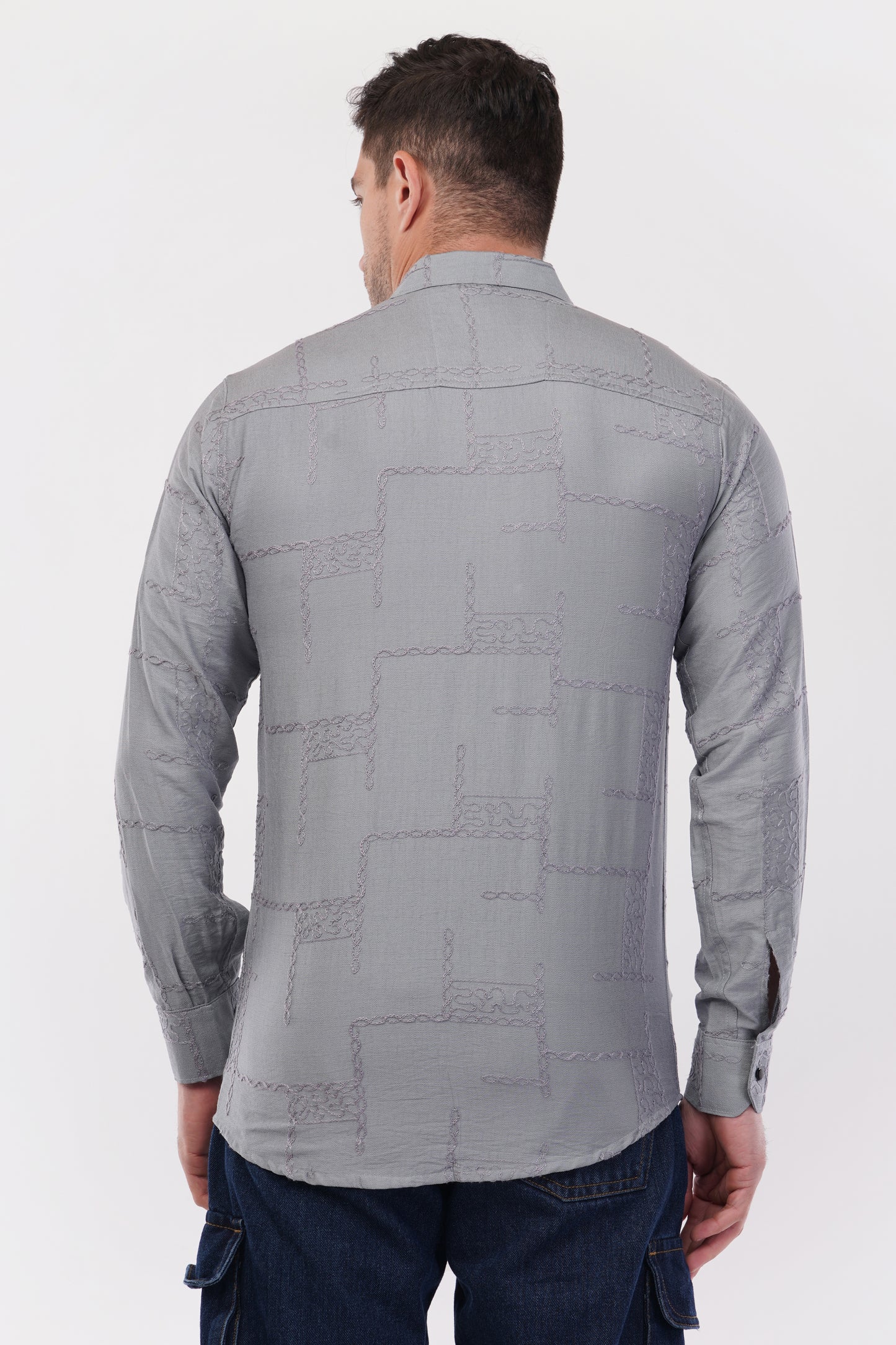 Sconce Silver Embroidery Shirt