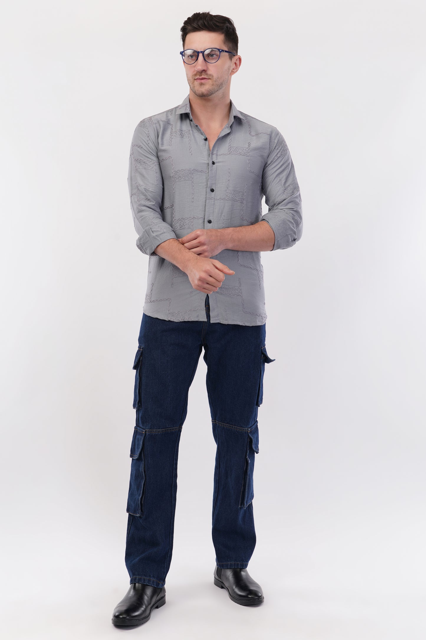 Sconce Silver Embroidery Shirt