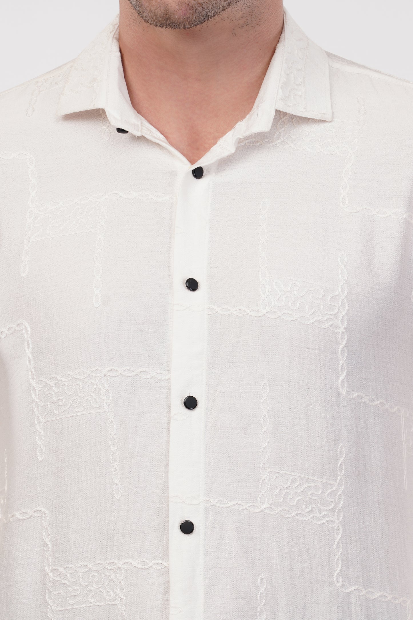 Alyssum White Embroidery Shirt