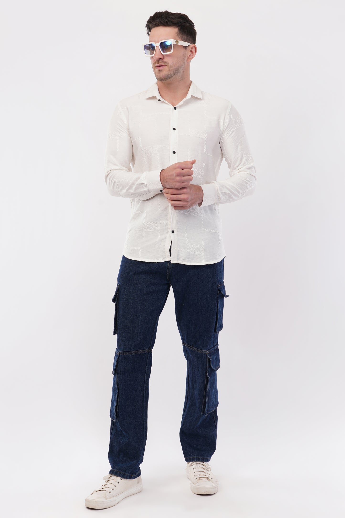 Alyssum White Embroidery Shirt