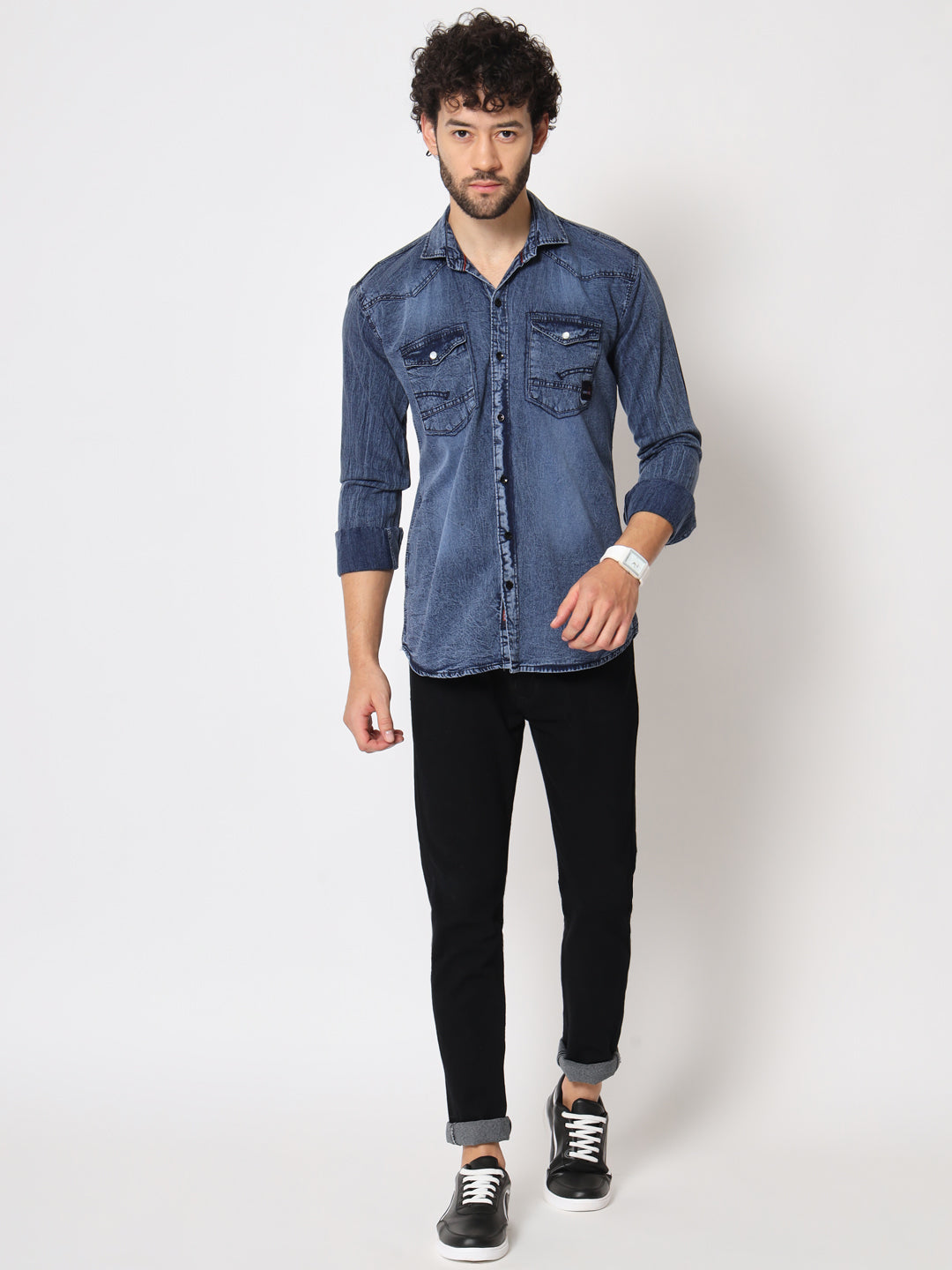 INDIGO DENIM SHIRT