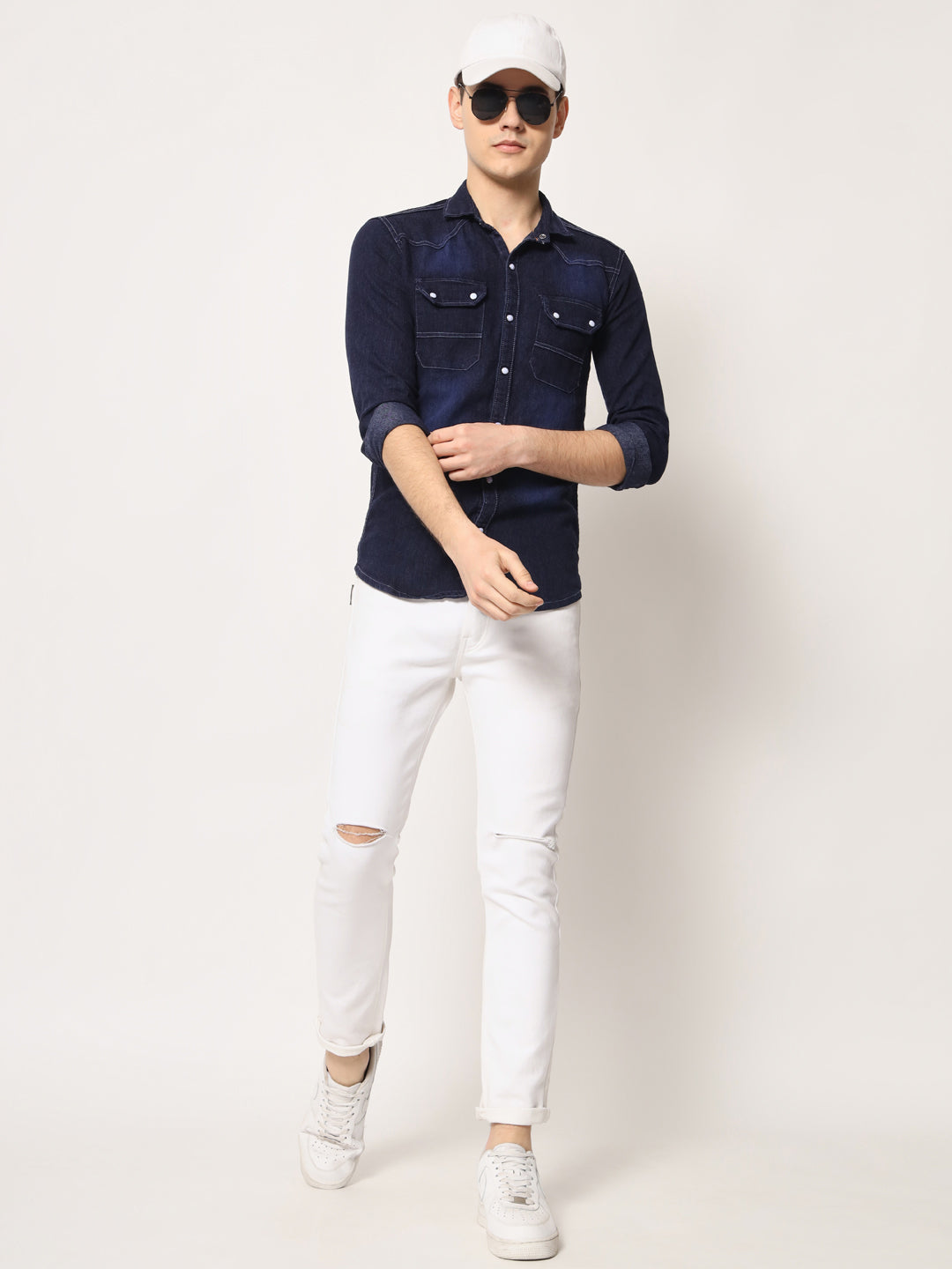 BLUE DENIM SHIRT