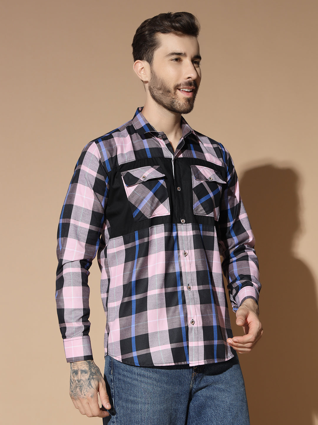 PINK CHECK SHIRT