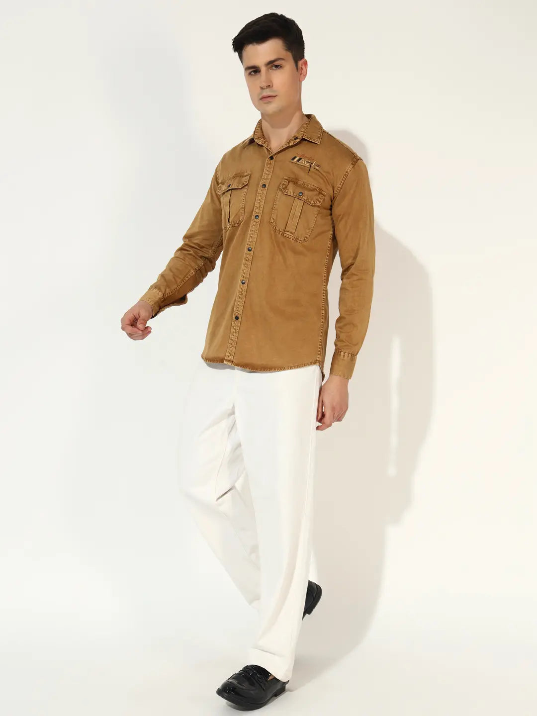 DOUBLE POCKET BACK PRINTED RFD CARGO SHIRT