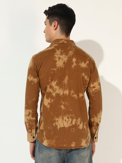 CLOUDBURST DOUBLE POCKET BROWN RFD CARGO SHIRT