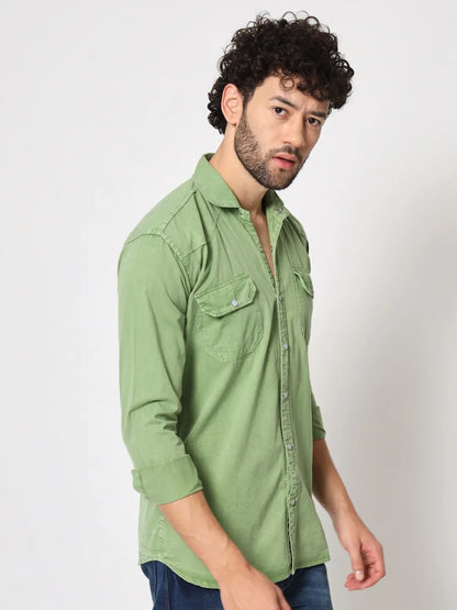 DOUBLE POCKET COTTON RFD PISTA SHIRT