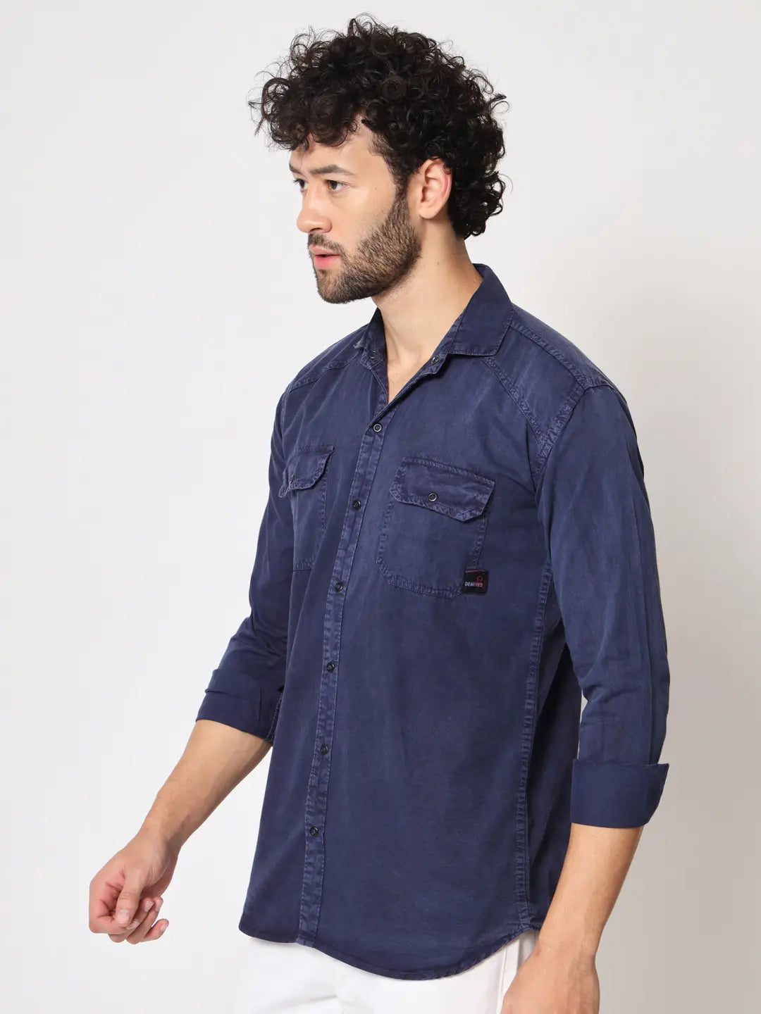 NEW DOUBLE POCKET RFD BLUE SHIRT