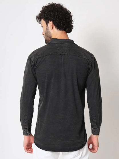 SINGLE POCKET RFD BLACK SHIRT