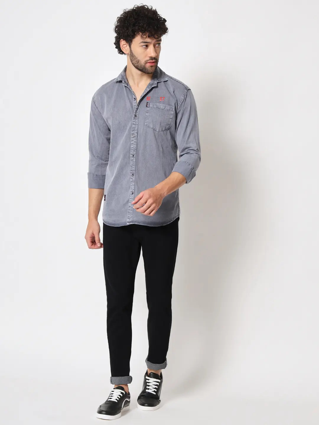 SINGLE POCKET RFD LIGHT GREY SHIRT