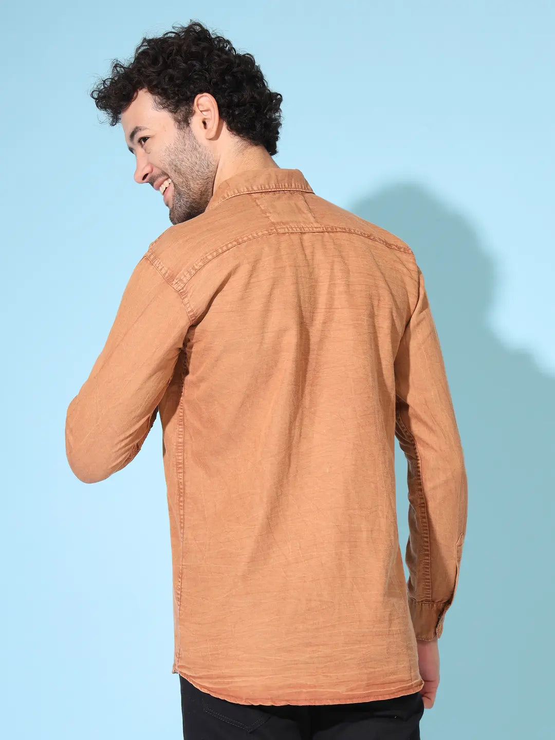STYLISH DOUBLE POCKET RUST RFD SHIRT
