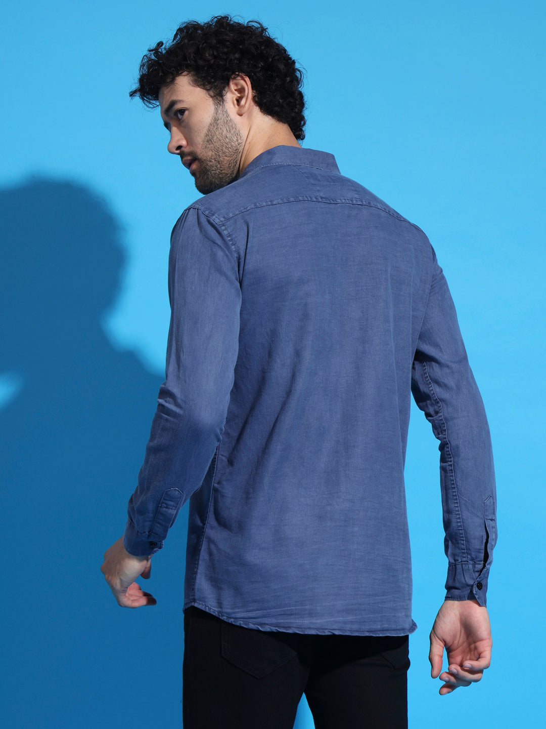 DOUBLE FLAP POCKET RFD BLUE SHIRT