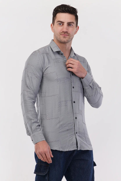 Sconce Silver Embroidery Shirt
