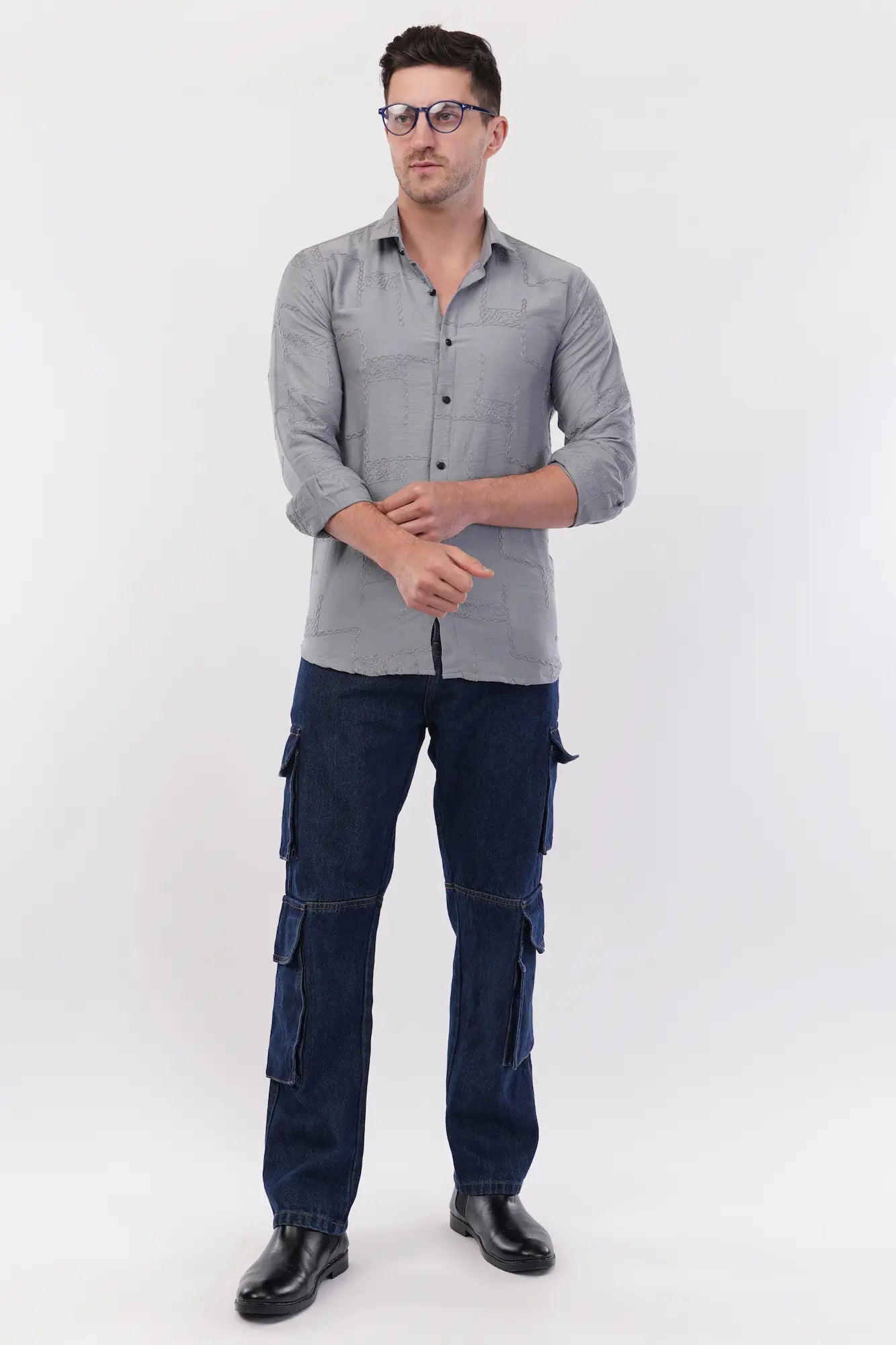 Sconce Silver Embroidery Shirt