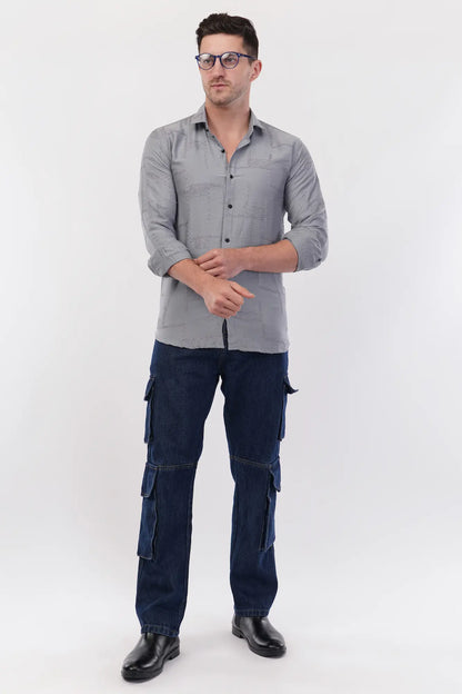 Sconce Silver Embroidery Shirt