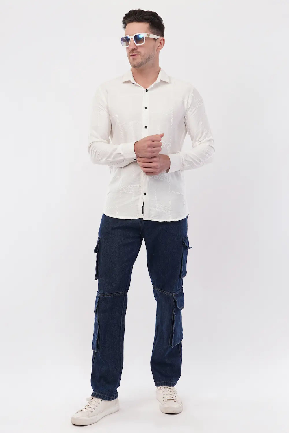 Alyssum White Embroidery Shirt
