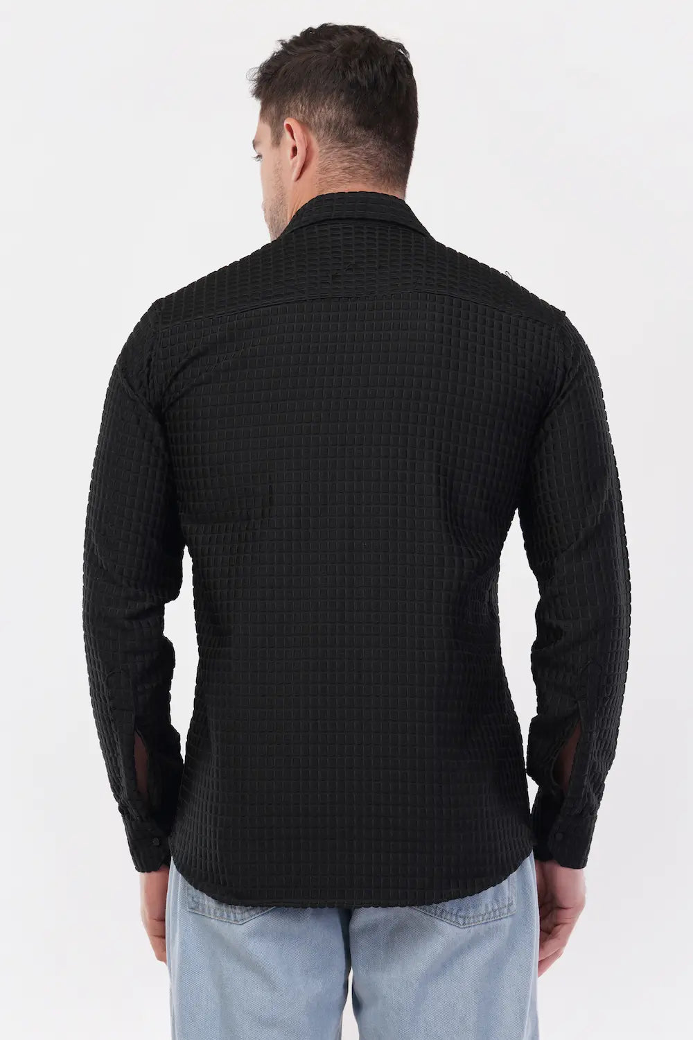 Raisin Black Capsule Textured Shirt