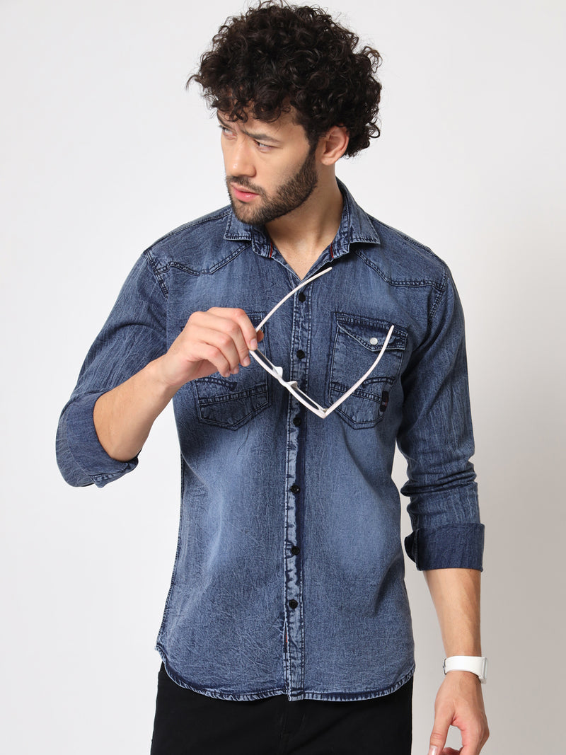 INDIGO DENIM SHIRT