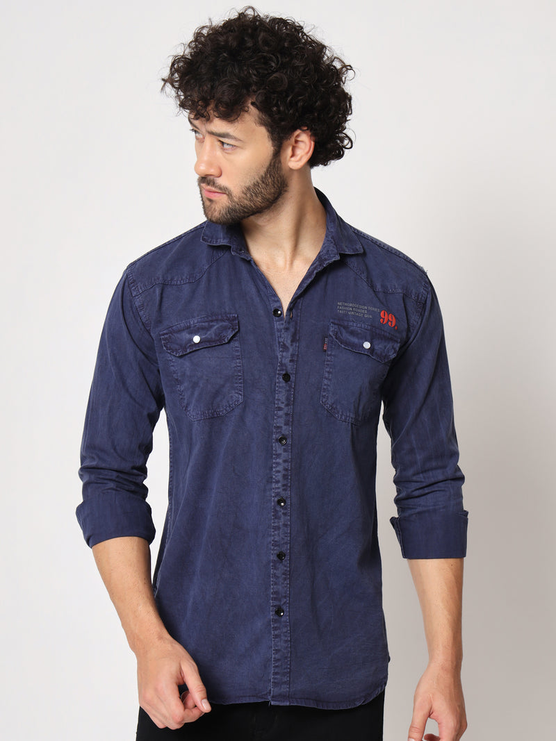 BLUE COTTON RFD SHIRT