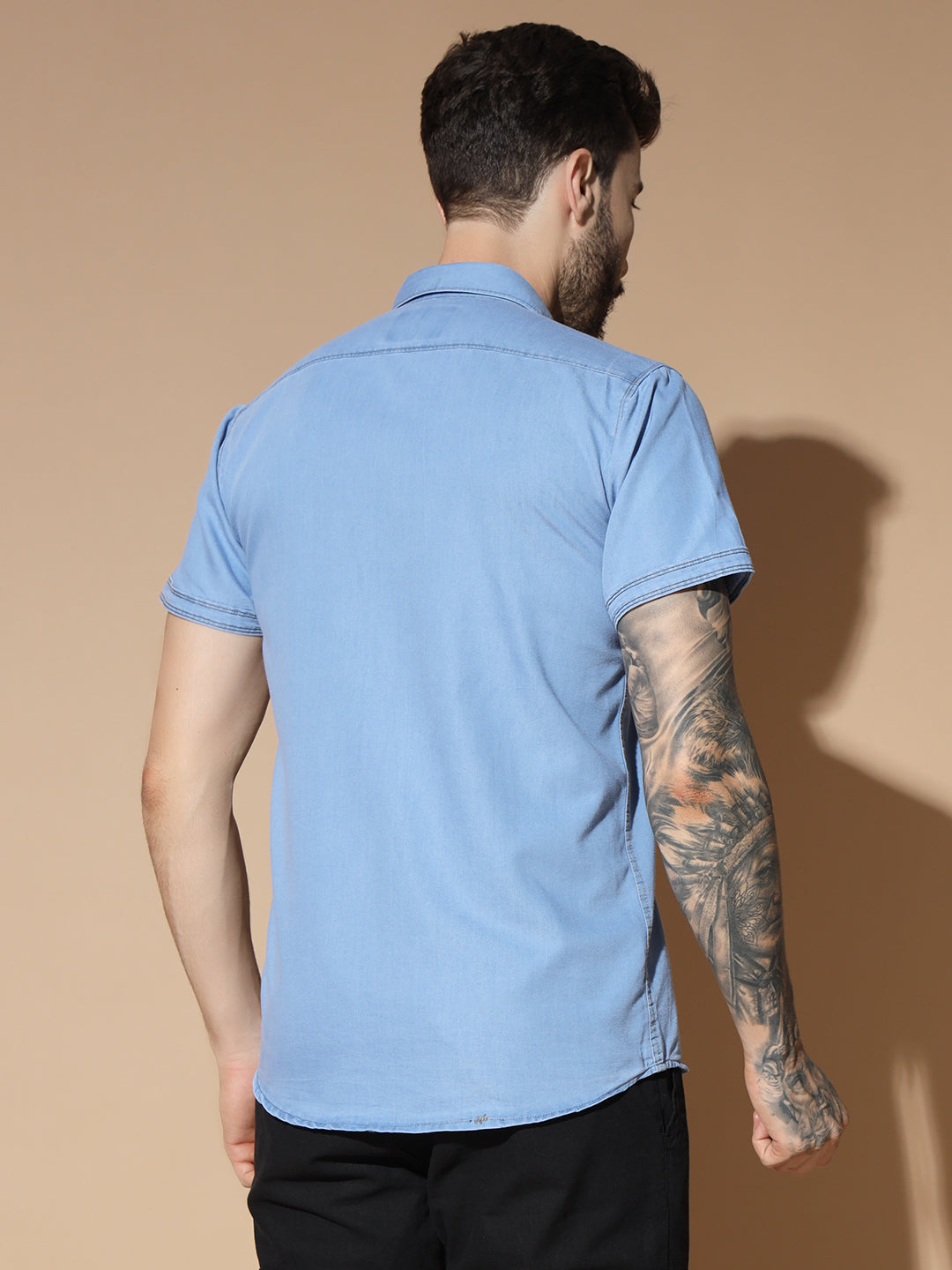 LIGHT BLUE DENIM SHIRT