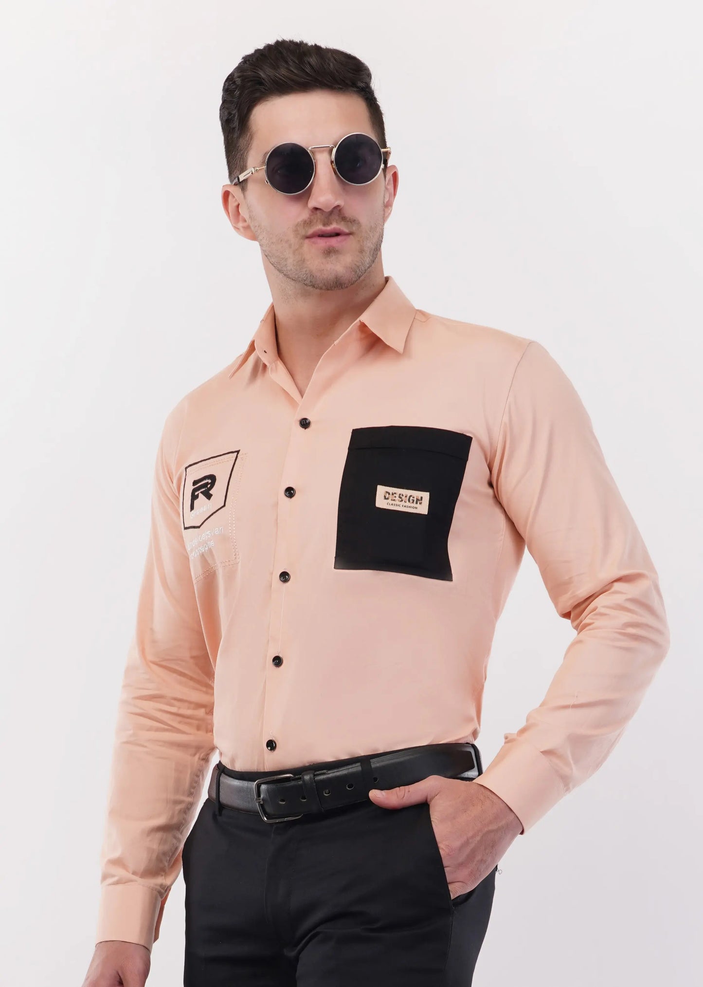 Pale Chestnut Embroidery Shirt